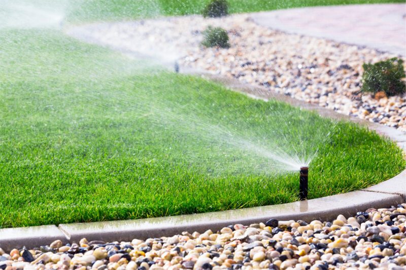 Watering Lawn During Drought